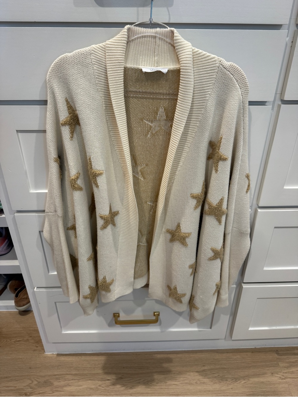 Talulah Star-Print Open Cardigan Sweater